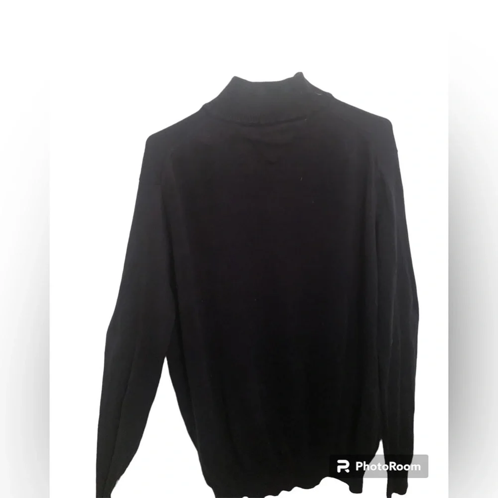 Tommy Hilfiger 1/4  zipped Cotton size large Pullover - Picture 3 of 9